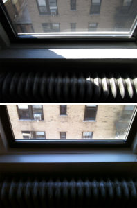fixed casement on an apartment window