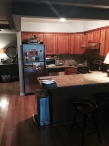 interior of a kitchen before renovation