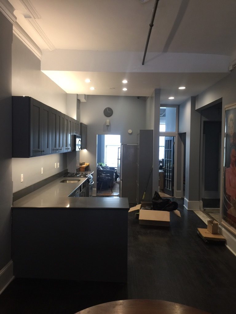 Interior of a recently remodeled New York City kitchen