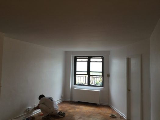 plaster repair NYC completed, plastered ceiling on east 25th street in Manhattan