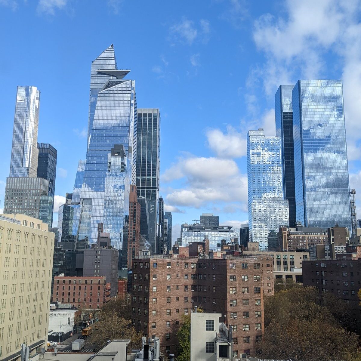 Image of the Freedom tower taken by an interior painter working down the block