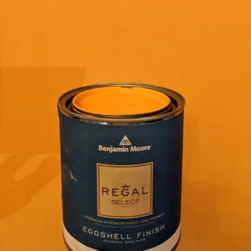 can of orange benjamin moore paint